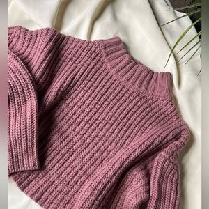 FashionNova Cropped Oversized Turtleneck Sweater
